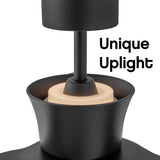 Vosh 56” LED Smart Fan with Uplight - Matte Black