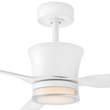 Vosh 56” LED Smart Fan with Uplight - Matte White