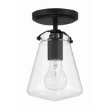 Voss Mini Semi-Flush Mount 5.75'' Matte Black