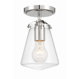 Voss Mini Semi-Flush Mount 5.75'' Polished Nickel