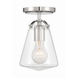 Voss Mini Semi-Flush Mount 5.75'' Polished Nickel
