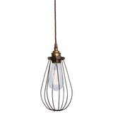 Vox Cage Pendant - Antique Brass