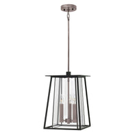 Walker Medium Hanging Lantern - Black - by Hinkley