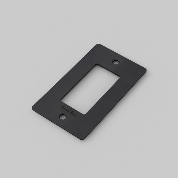 Wall Plate Metal Black 1G By Buster And Punch