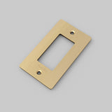 Wall Plate Metal Brass 1G By Buster And Punch