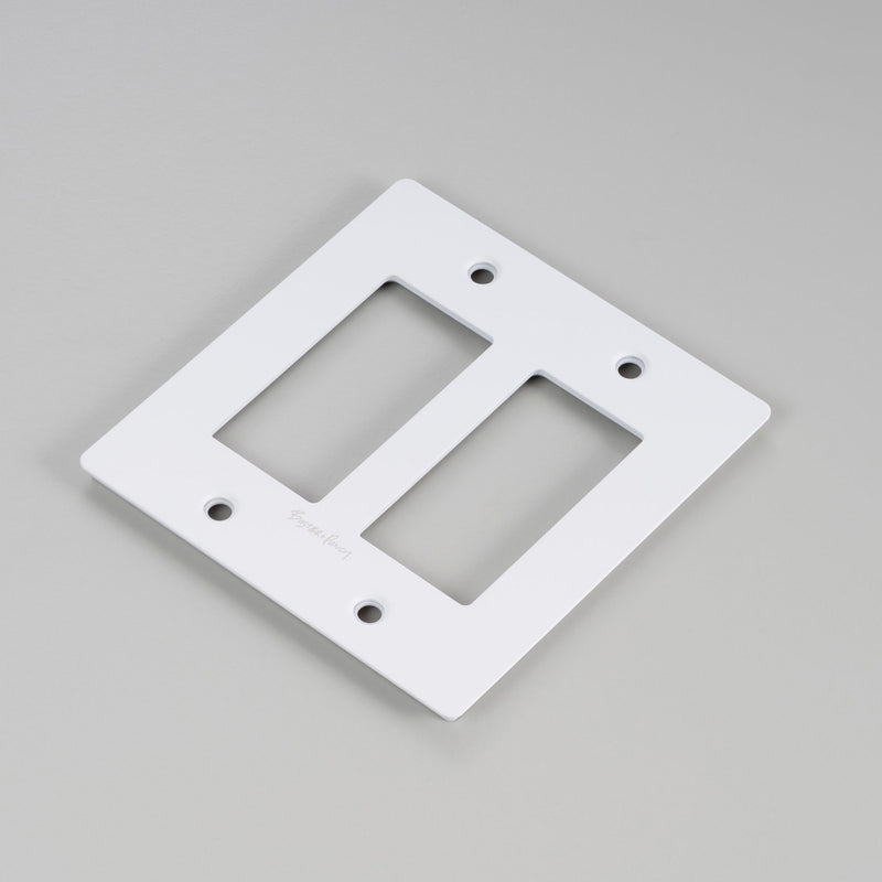 Wall Plate Metal White 2G By Buster And Punch