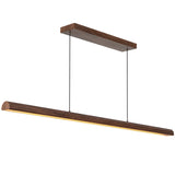 Walnut 48inch Dottie Linear Pendant by Alora Lighting