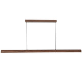 Walnut 48inch Dottie Linear Pendant by Alora Lighting
