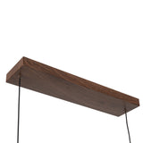 Walnut 48inch Dottie Linear Pendant by Alora Lighting Details