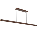 Walnut 60inch Dottie Linear Pendant by Alora Lighting