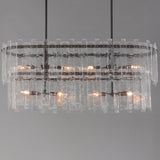 Warren Linear Chandelier Dark Bronze By Maxim Lighting - Front View