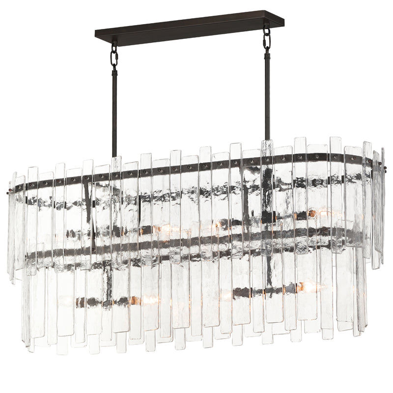 Warren Linear Chandelier Dark Bronze By Maxim Lighting