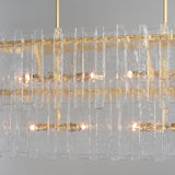 Warren Linear Chandelier Gold Leaf By Maxim Lighting - Detailed View