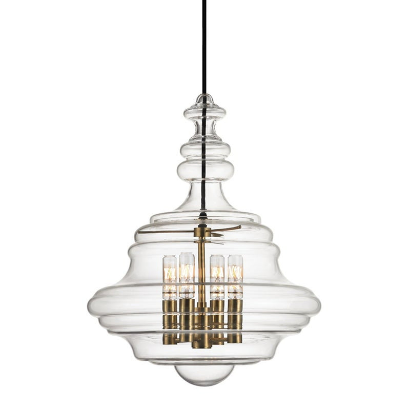 Washington Lantern - 15.5 Inch - Aged Brass by Hudson Valley