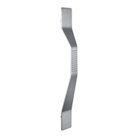 Wave Door Pull in HPS Zirconium Stainless Steel by Colombo Design