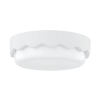 Wave Flush Mount - Ceramic Matte White