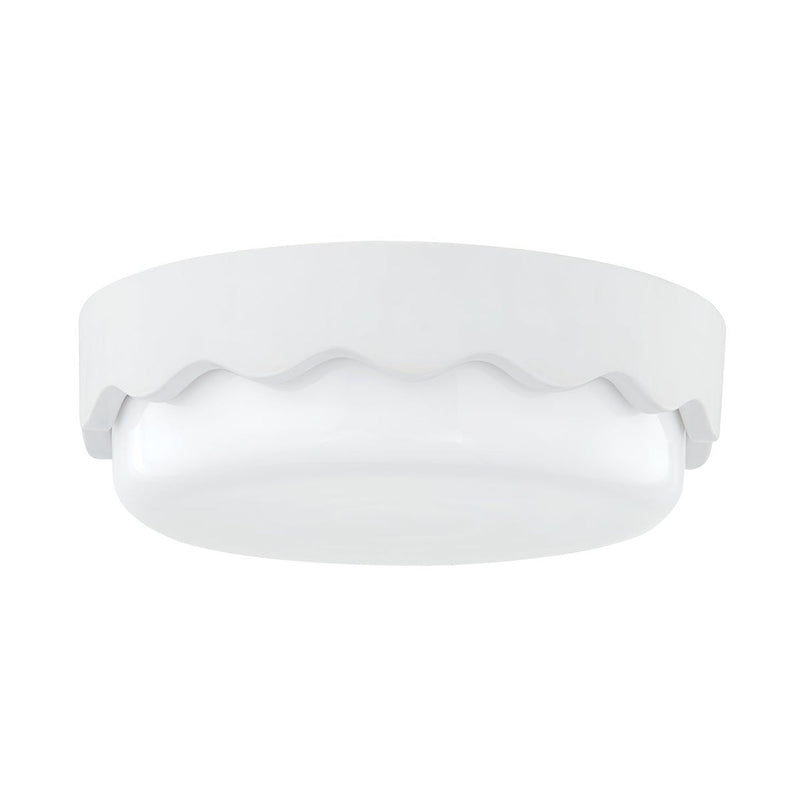 Wave Flush Mount - Ceramic Matte White