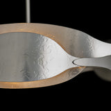 Waves Pendant detail in Sterling, by Hubbardton Forge