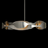 Waves Pendant detail in Sterling, by Hubbardton Forge