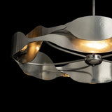 Waves Pendant detail in Sterling, by Hubbardton Forge