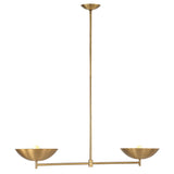 Waxlow Linear Suspension Plated Dark Antique Brushed Brass By Renwil Main View 1