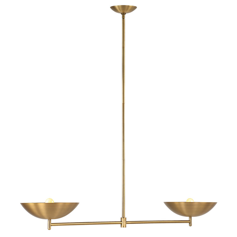 Waxlow Linear Suspension Plated Dark Antique Brushed Brass By Renwil Main View 1