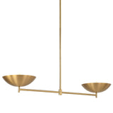 Waxlow Linear Suspension Plated Dark Antique Brushed Brass By Renwil Main View 3