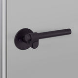 Welders Black Door Handle Set-Privacy-Cast-Latch Included by Buster and Punch
