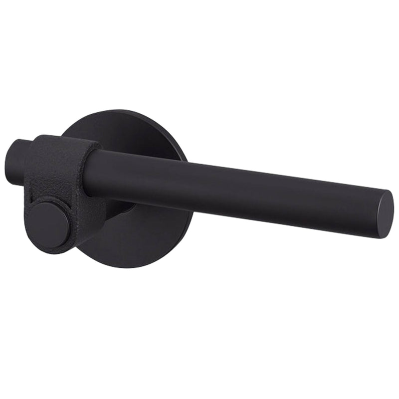 Welders Black Door Handle Set-Privacy-Cast-Latch Included by Buster and Punch
