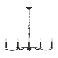 Wellen Chandelier — 36", Aged Iron