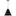 Wellfleet Cone Pendant — 15 5/8", Midnight Black and Polished Nickel