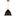 Wellfleet Dome Pendant — 13 1/2", Midnight Black and Burnished Brass
