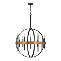 Wells Medium Orb Chandelier - Weathered Brass - by Hinkley