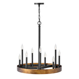 Wells Single Tier Chandelier - Weathered Brass - by Hinkley