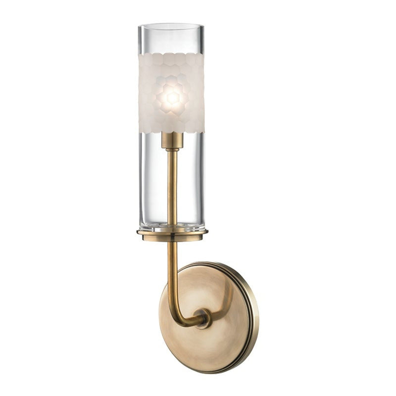 Wentworth Bath and Vanity Light - 1-Light - Aged Brass by Hudson Valley