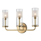 Wentworth Bath and Vanity Light - 3-Light - Aged Brass by Hudson Valley