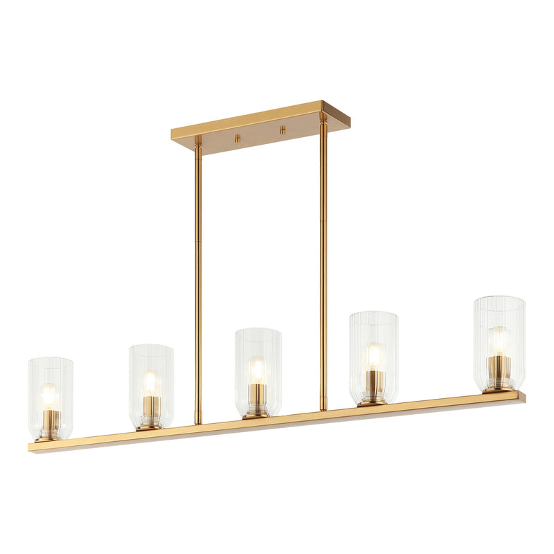 Westlock Pendant 38 Inch Aged Gold Brass