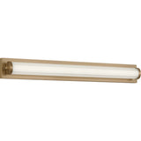 Weston Led Vanity Light — 34 Inch, Satin Brass