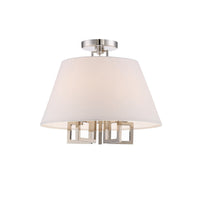 Westwood Semi-Flush Mount 16'' Polished Nickel