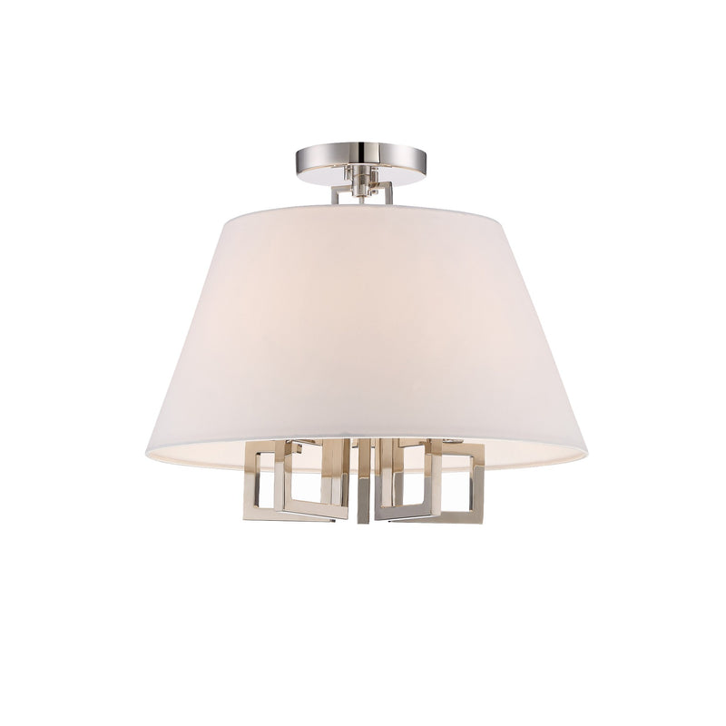 Westwood Semi-Flush Mount 16'' Polished Nickel