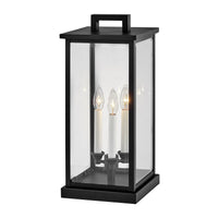 Weymouth Medium Pier Mount Lantern - Black - by Hinkley