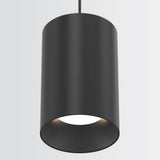 Whiskey Broad Cylinder Pendant Light Black Small By Fase1Lighting