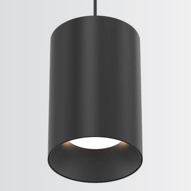 Whiskey Broad Cylinder Pendant Light Black Small By Fase1Lighting