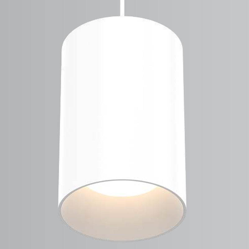 Whiskey Broad Cylinder Pendant Light White Small By Fase1Lighting