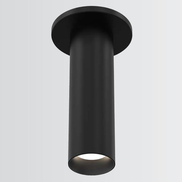 Whiskey Slim Ceiling Cylinder Light Small Black By Fase1Lighting