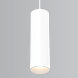 Whiskey Slim Cylinder Pendant Light Small White By Fase1Lighting