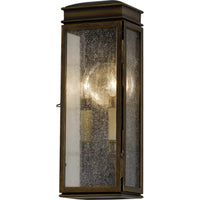 Whitaker Outdoor Wall Lantern — 17.5 Inch, Astral Bronze