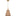 Whitby Pendant — 12 1/2", Blonde rattan, Burnished Brass