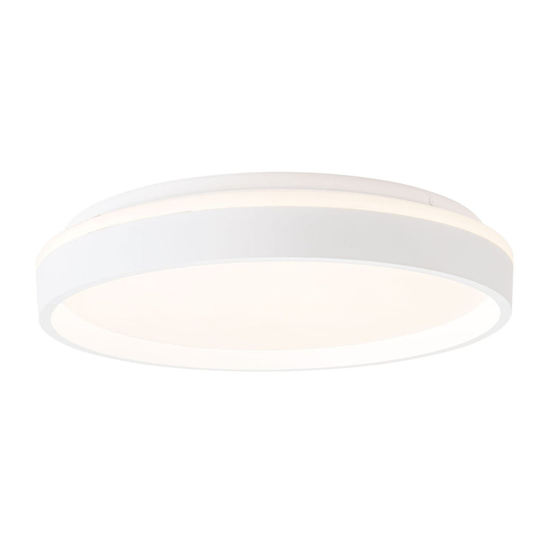 White 16inch Beanie Flush Mount by Kuzco