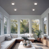 White Balto II 4CCT LED Flush Mount by WAC Lighting in Living Room